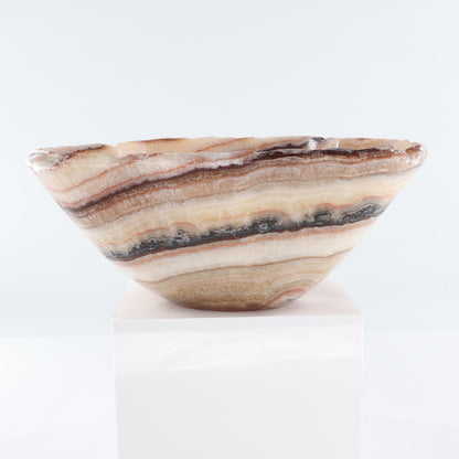 Mexican Onyx/Calcite Bowl 15"
