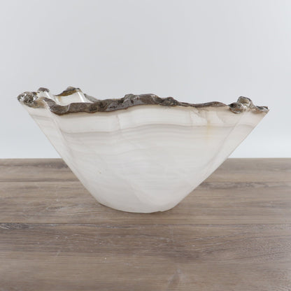 Mexican Onyx/Calcite Bowl 15"
