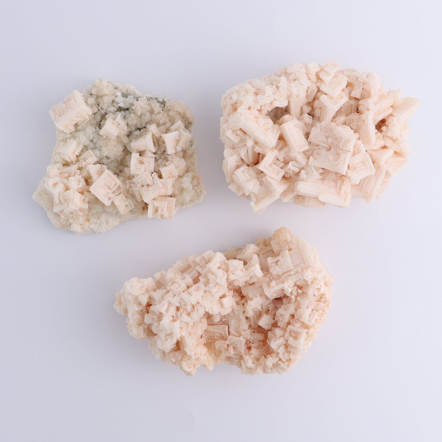 Halite on Trona from Owens Lake Set of 6 - Expert Wholesale and Supplier of Wholesale Crystals & Bulk Gemstones, ["California","Flats","Halite","halite on trona","Pink Halite","United States"]