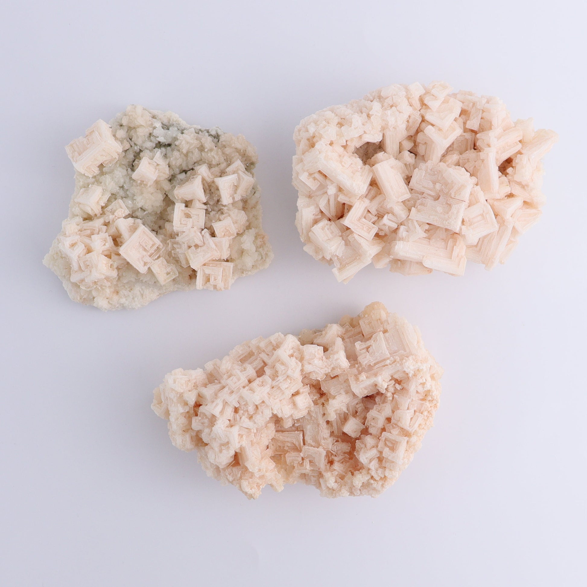 Halite on Trona from Owens Lake Set of 6 - Expert Wholesale and Supplier of Wholesale Crystals & Bulk Gemstones, ["California","Flats","Halite","halite on trona","Pink Halite","United States"]