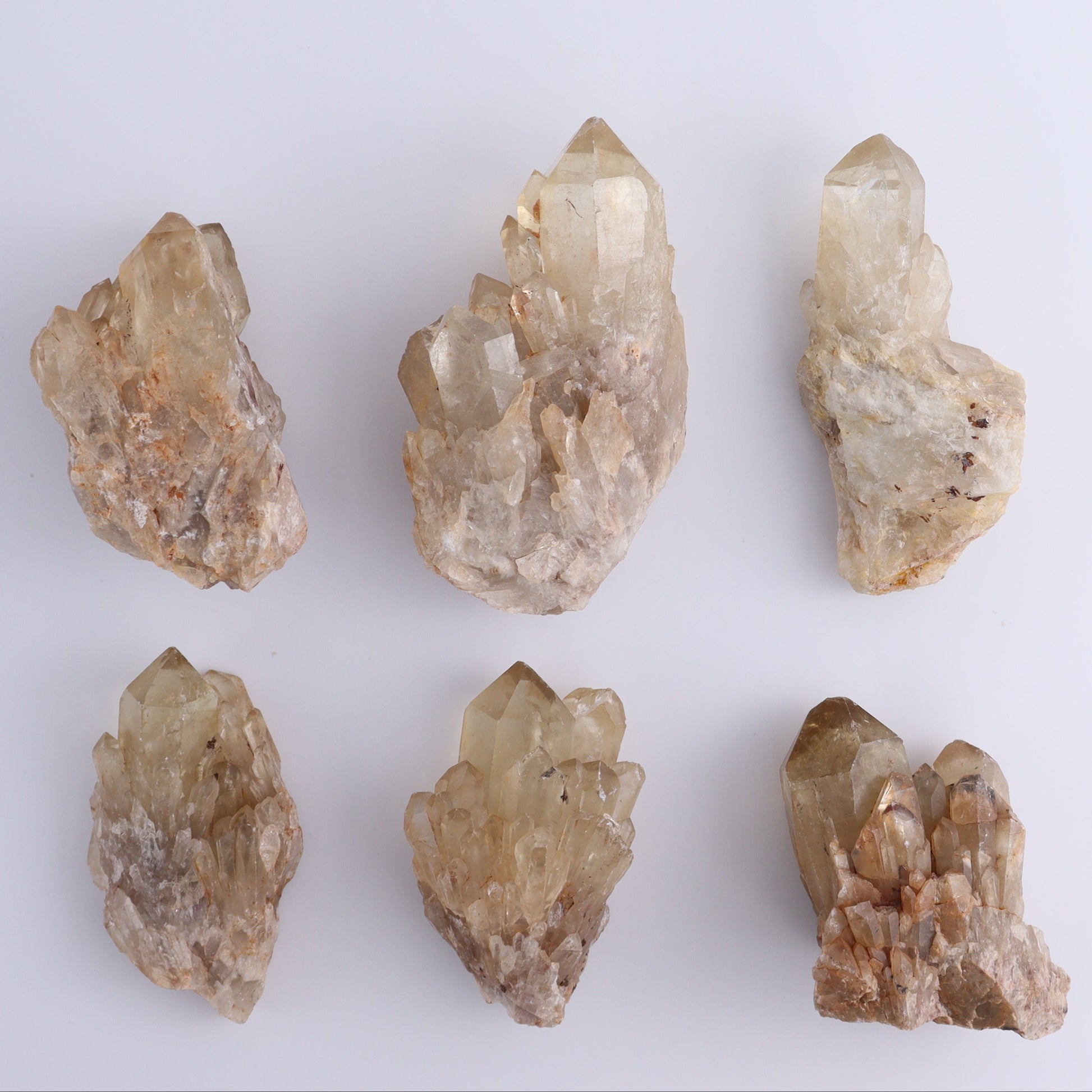 Congo Citrine Set of 6 - Expert Wholesale and Supplier of Wholesale Crystals & Bulk Gemstones, ["Citrine","Congo","Rough","Roughs"]