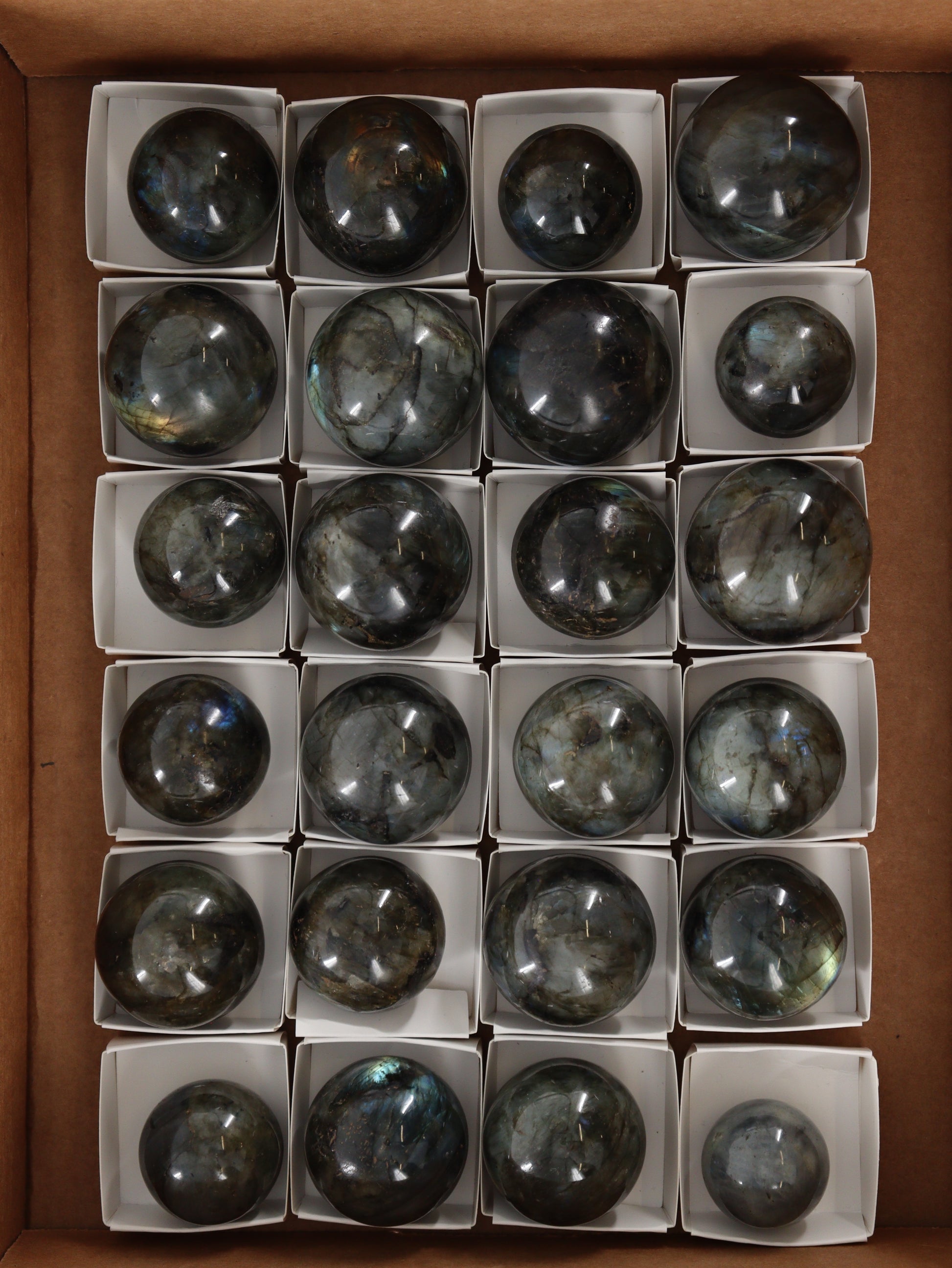 Labradorite Spheres Flat - Expert Wholesale and Supplier of Wholesale Crystals & Bulk Gemstones, []