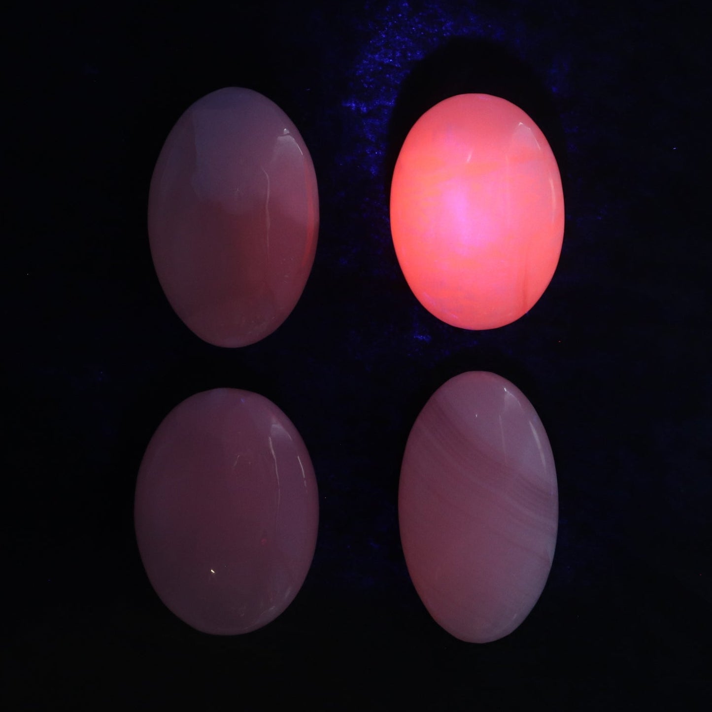 Pink Mangano Calcite Palm Stone Set of 6