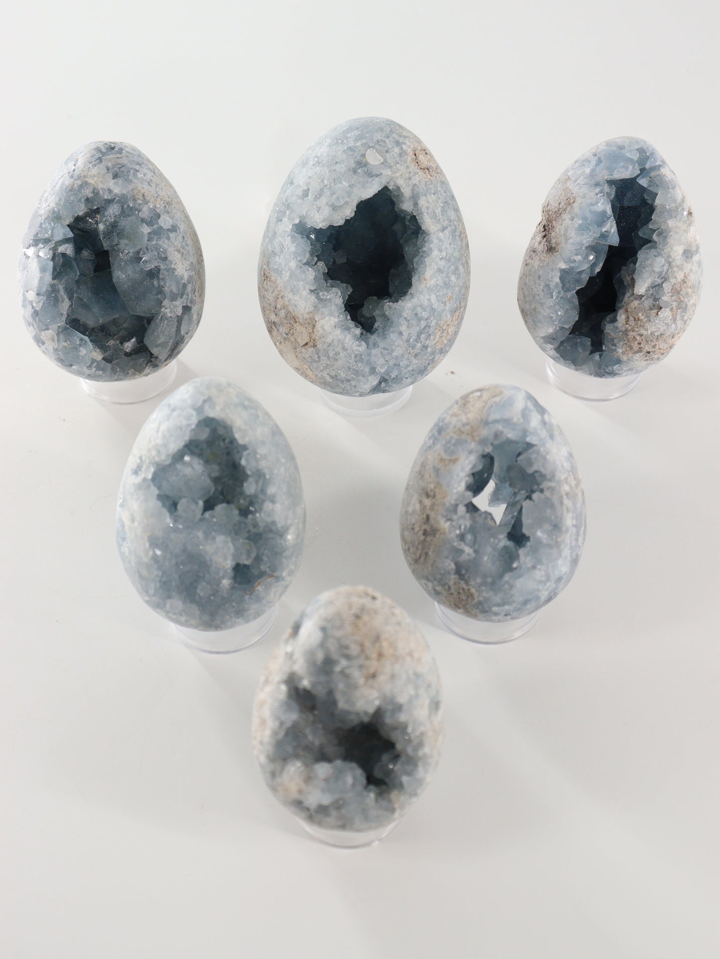 Celestite Eggs Set of 6 - Expert Wholesale and Supplier of Wholesale Crystals & Bulk Gemstones, []