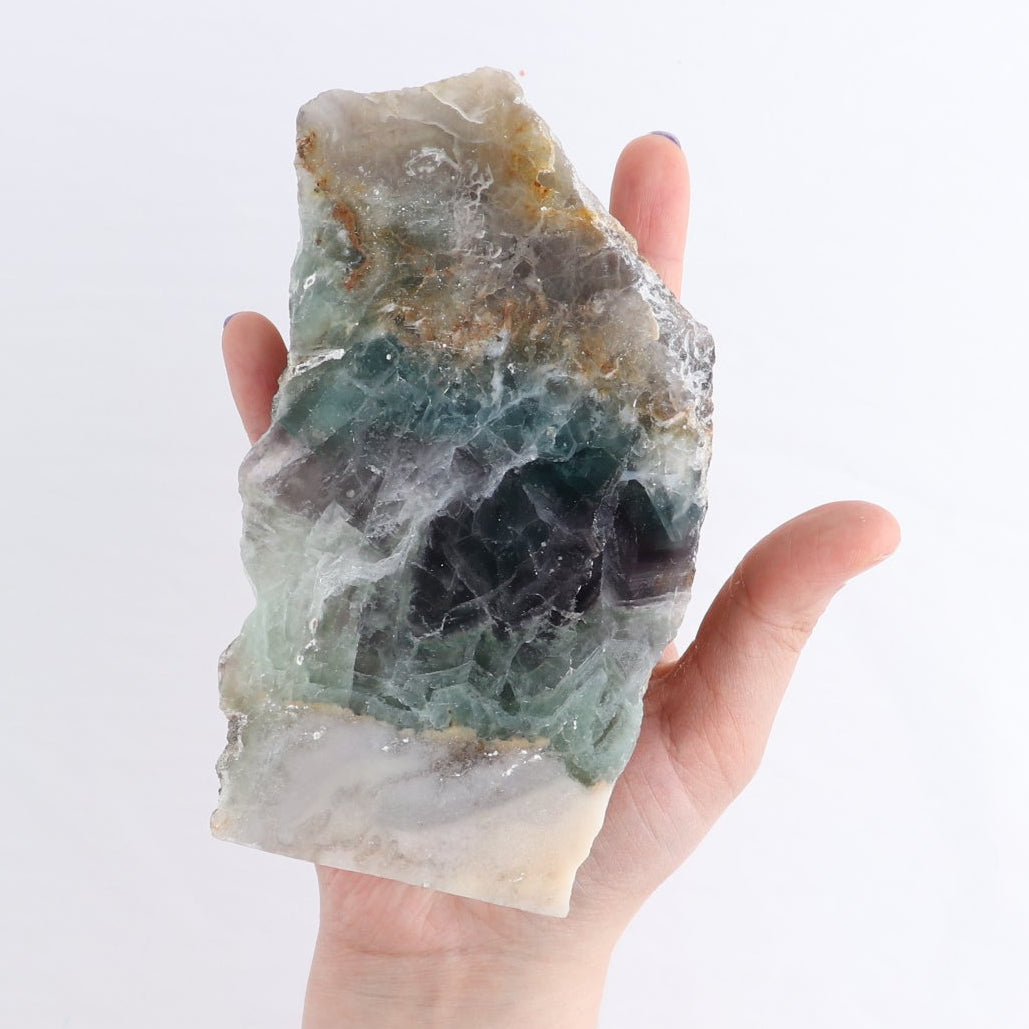 Fluorite Face Polished Set of 4