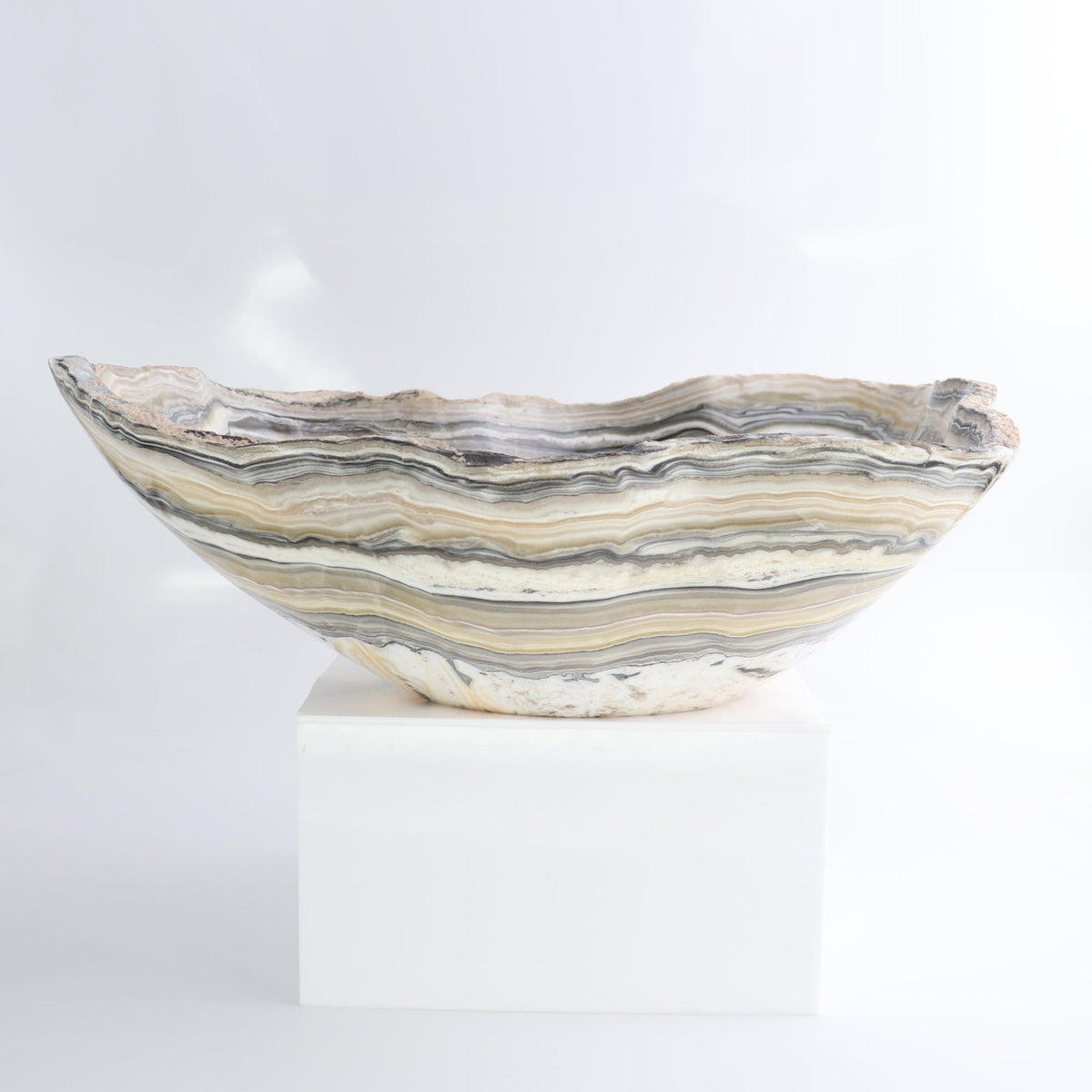 Mexican Onyx/Calcite Bowl 15"