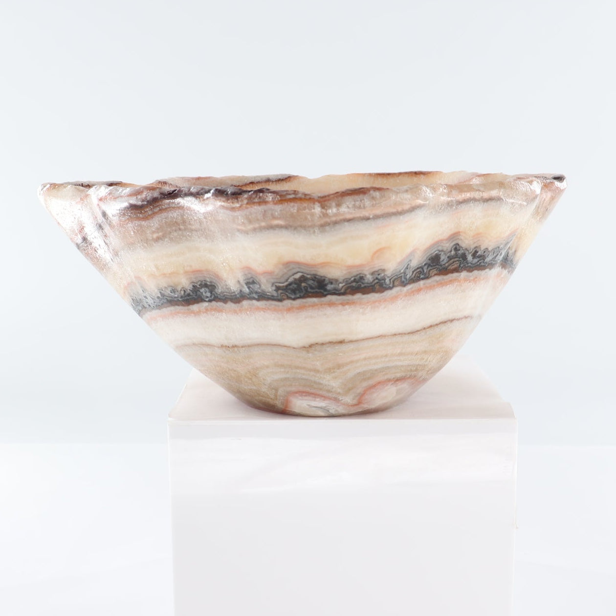 Mexican Onyx/Calcite Bowl 15"