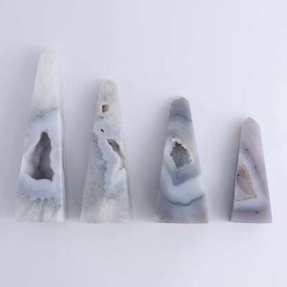 Agate Obelisk Set of 4 - Expert Wholesale and Supplier of Wholesale Crystals & Bulk Gemstones, ["Agate","Brazil","Obelisk"]