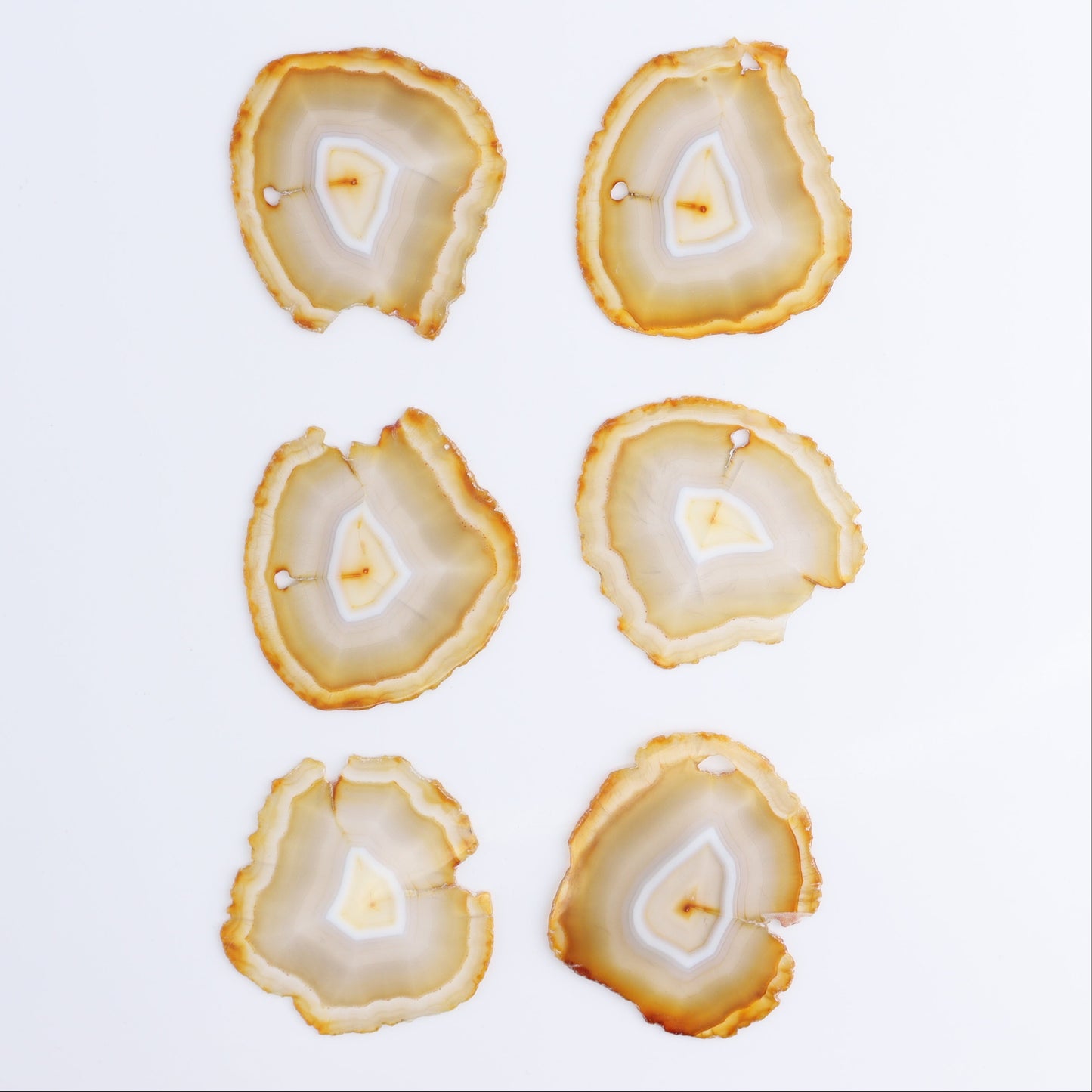 Iris Agate Slices Set of 6 - Expert Wholesale and Supplier of Wholesale Crystals & Bulk Gemstones, ["Agate","Iris Agate","Slices and Slabs"]