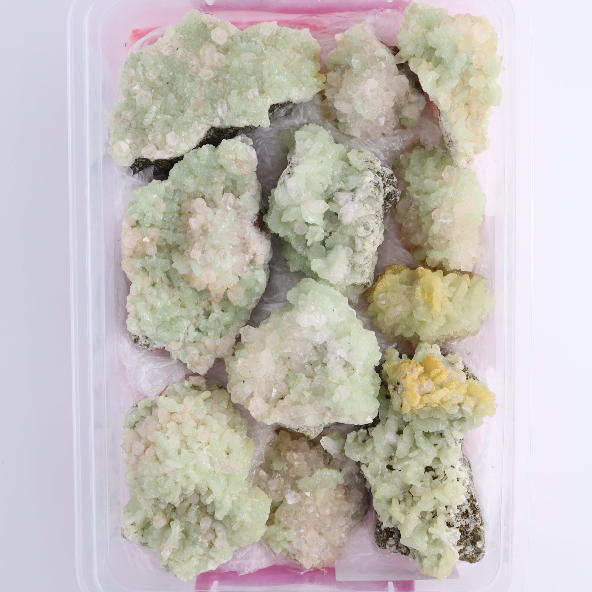 Prehnite Flat from Morocco - Expert Wholesale and Supplier of Wholesale Crystals & Bulk Gemstones, ["Clusters","Flats","Morocco","Prehnite"]