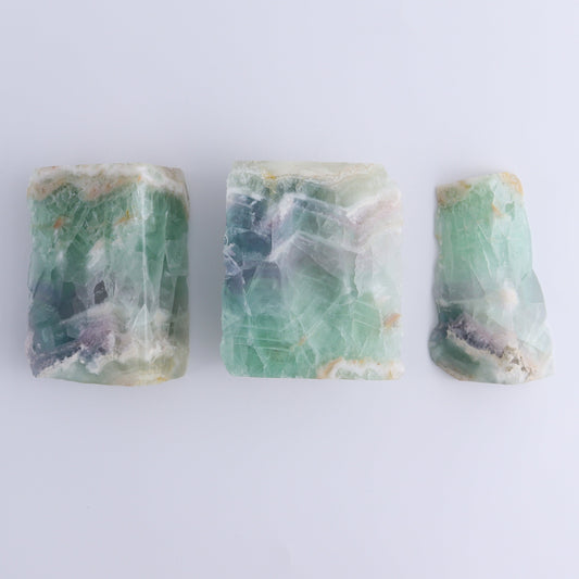 Fluorite Face Polished Set of 3 - Expert Wholesale and Supplier of Wholesale Crystals & Bulk Gemstones, ["Face Polished","Fluorite","Mexico"]