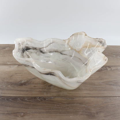 Mexican Onyx/Calcite Bowl 15"