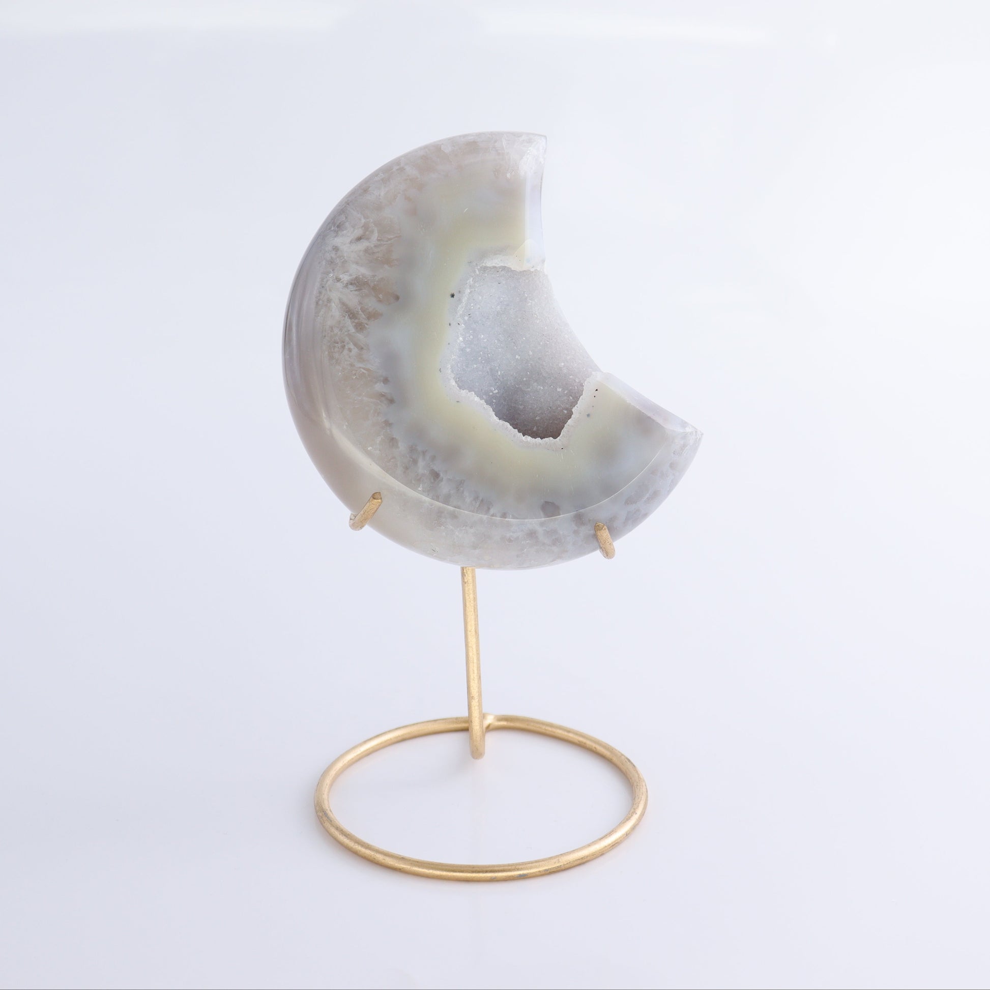 Agate Moons with Stand Set of 5 - Expert Wholesale and Supplier of Wholesale Crystals & Bulk Gemstones, ["Agate","Brazil","moons"]