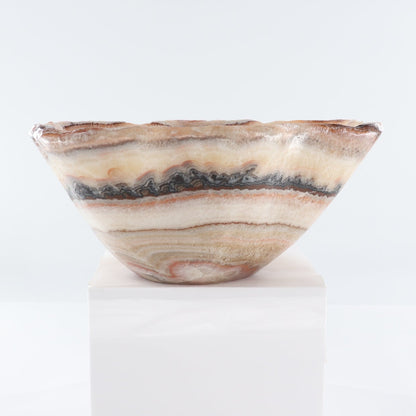 Mexican Onyx/Calcite Bowl 15"