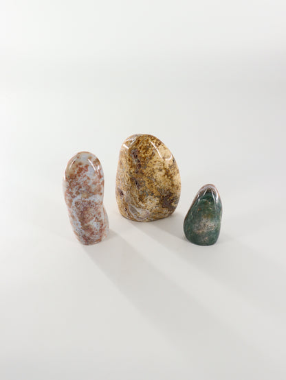 Ocean/Sea Jasper Freeforms Set of 3 - Expert Wholesale and Supplier of Wholesale Crystals & Bulk Gemstones, []