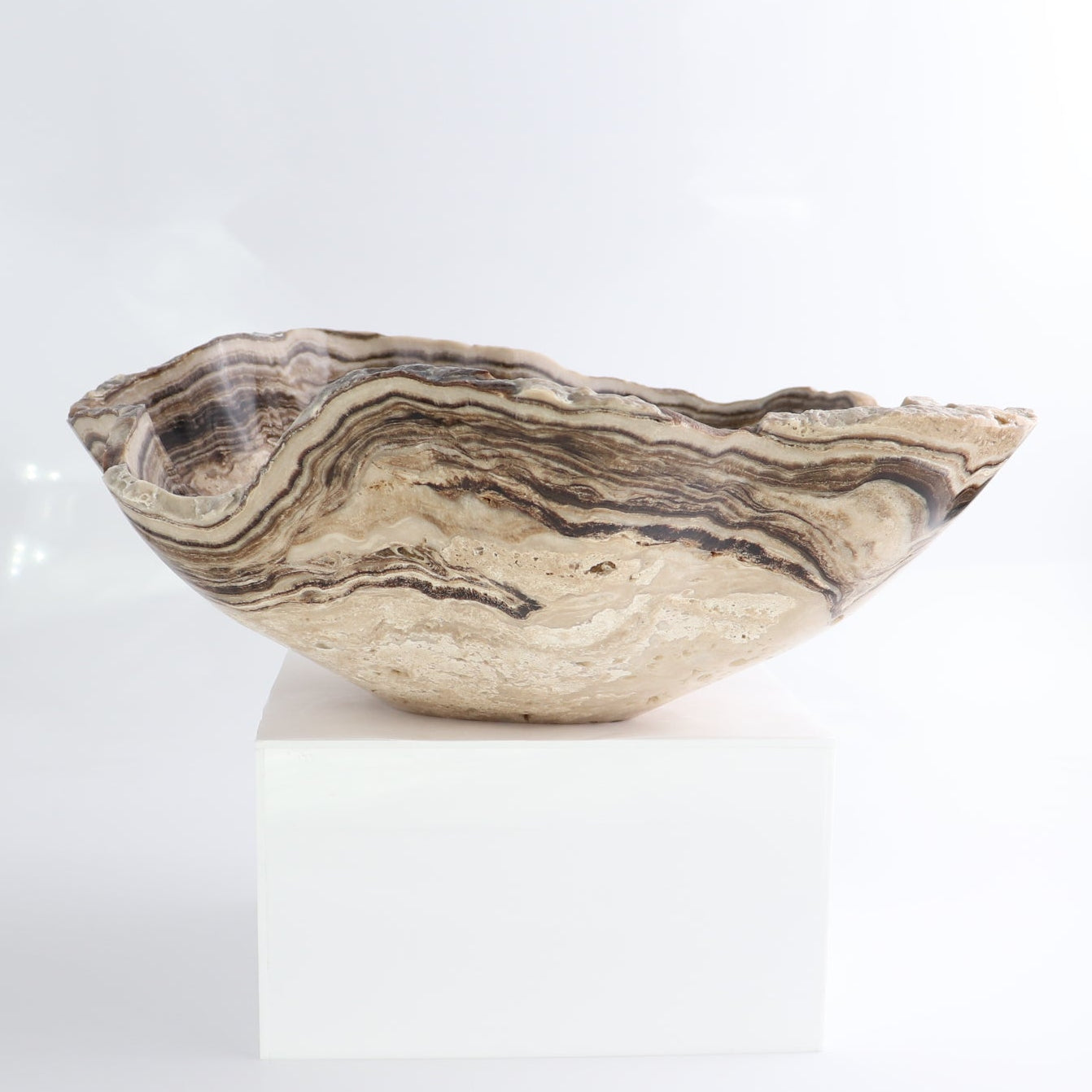 Mexican Onyx/Calcite Bowl 14"