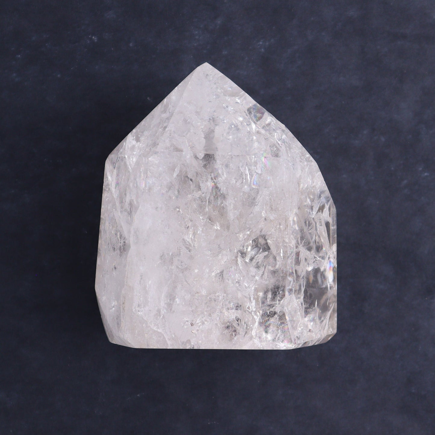 Crackled Quartz Towers Set of 2 - Expert Wholesale and Supplier of Wholesale Crystals & Bulk Gemstones, ["Brazil","Clear Quartz","Crackled","Points","Quartz","Towers"]