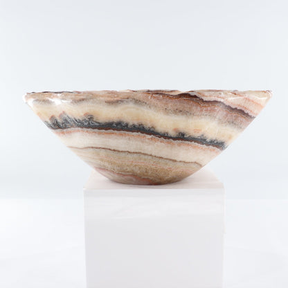 Mexican Onyx/Calcite Bowl 15"