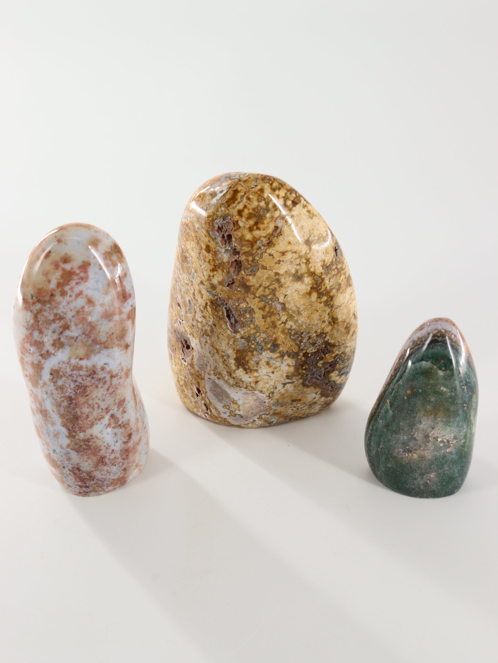 Ocean/Sea Jasper Freeforms Set of 3 - Expert Wholesale and Supplier of Wholesale Crystals & Bulk Gemstones, []