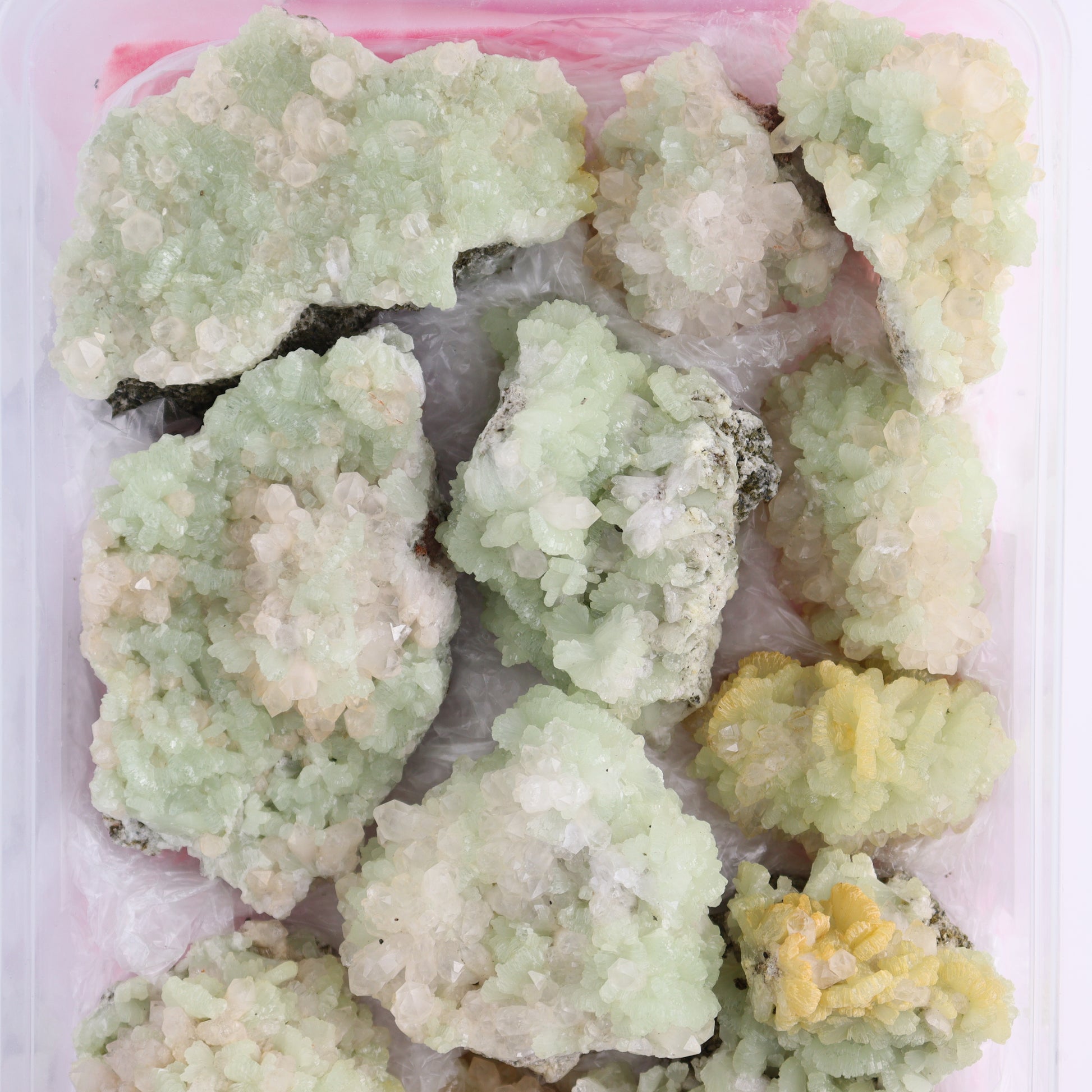 Prehnite Flat from Morocco - Expert Wholesale and Supplier of Wholesale Crystals & Bulk Gemstones, ["Clusters","Flats","Morocco","Prehnite"]