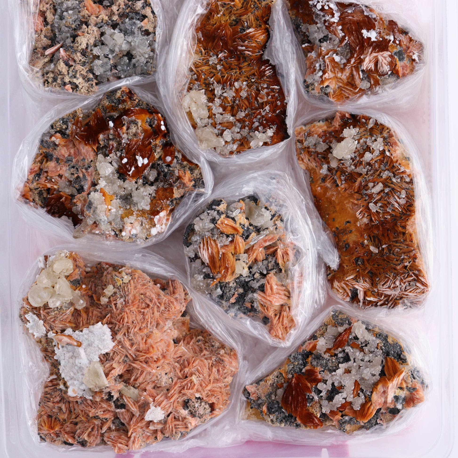 Cerussite Barite from Morocco Flat - Expert Wholesale and Supplier of Wholesale Crystals & Bulk Gemstones, ["Cerussite Barite","close_70","Flats","Morocco"]