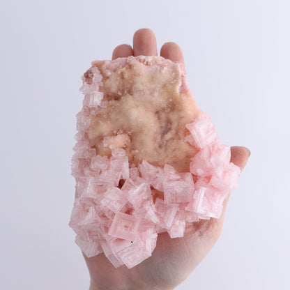 Halite and Halite on Trona from Owens Lake Set of 7 - Expert Wholesale and Supplier of Wholesale Crystals & Bulk Gemstones, ["California","Flats","Halite","halite on trona","Pink Halite","United States"]