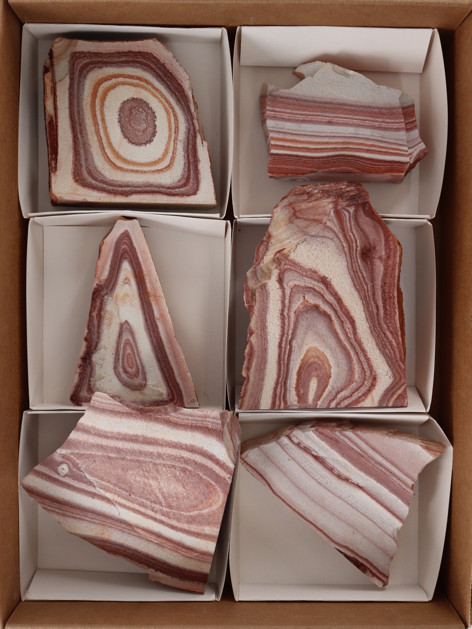 Ryholite Slices and Slabs Set of 6 - Expert Supplier of Wholesale Crystals & Bulk Gemstones