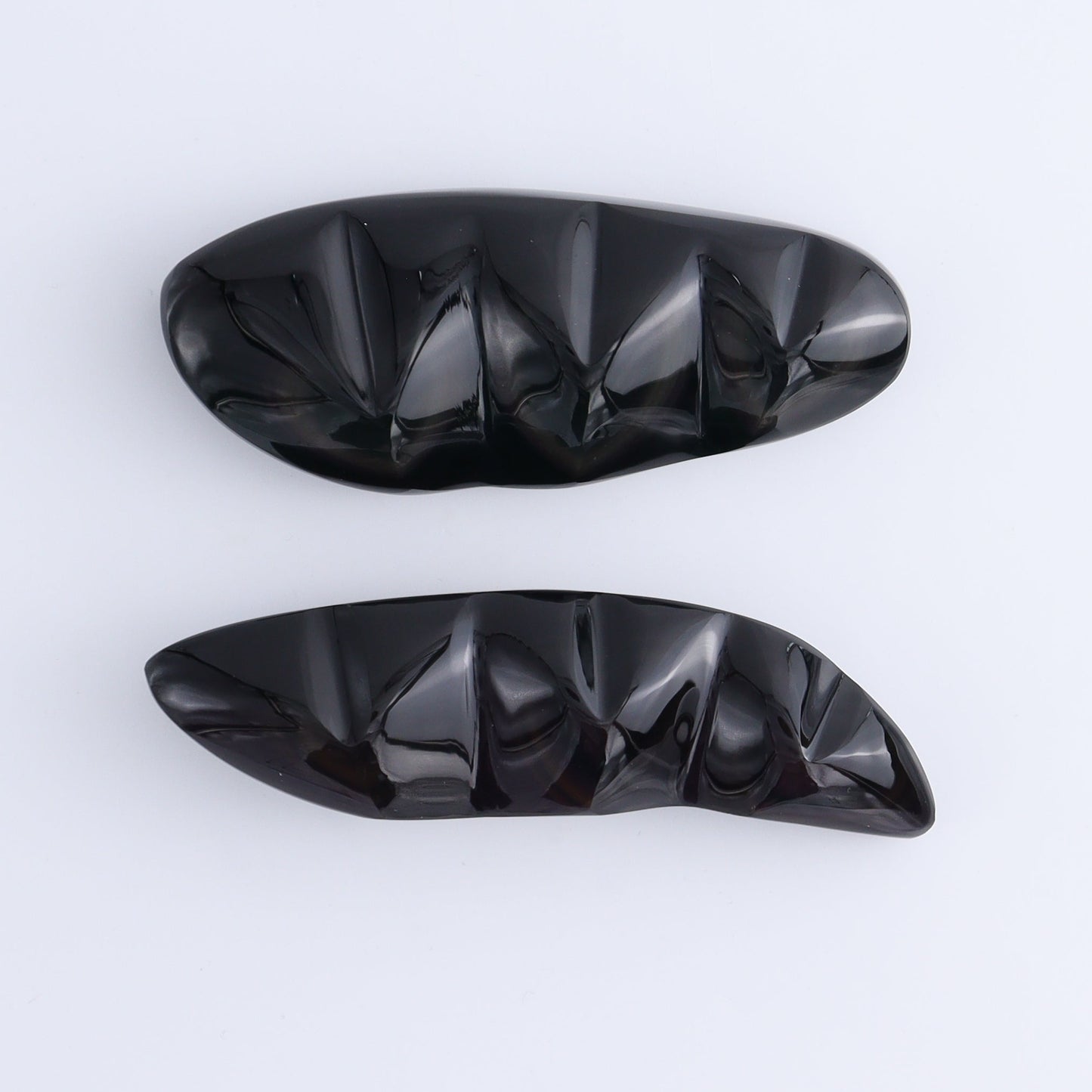 Rainbow Obsidian Heart Set of 2 - Expert Wholesale and Supplier of Wholesale Crystals & Bulk Gemstones, ["Hearts","Mexico","Obsidian","Rainbow Obsidian"]