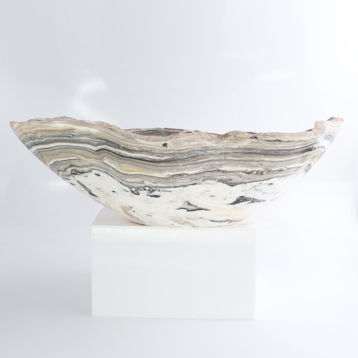 Mexican Onyx/Calcite Bowl 15"