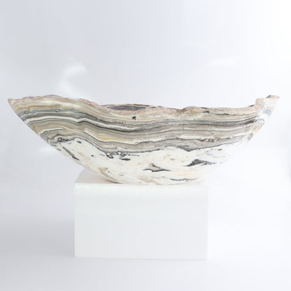 Mexican Onyx/Calcite Bowl 15"