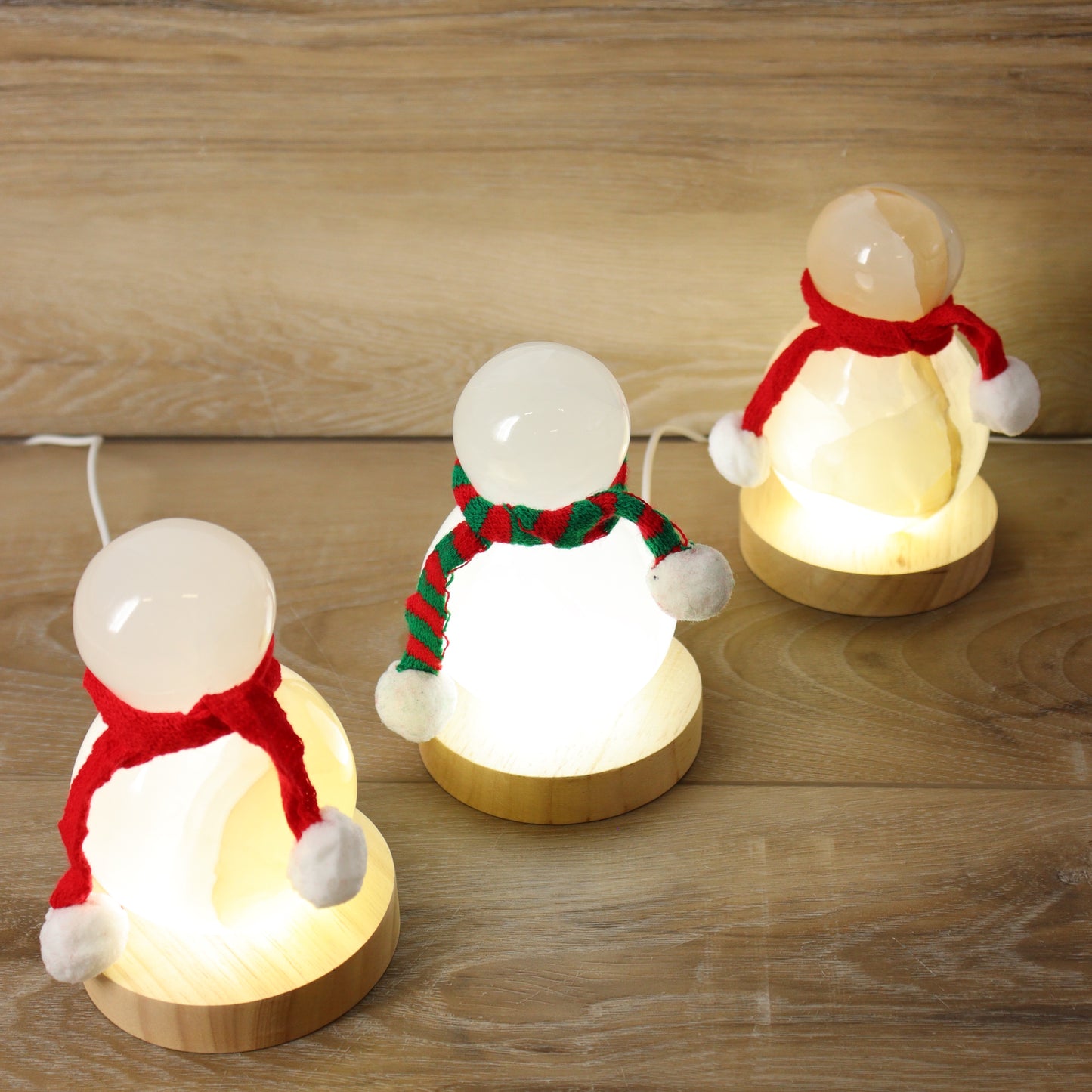 Onyx Snowman Lamps Set of 3 - Expert Supplier of Wholesale Crystals & Bulk Gemstones