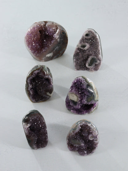 Amethyst Cut Base Set of 6 - Expert Vendor of Wholesale Crystals