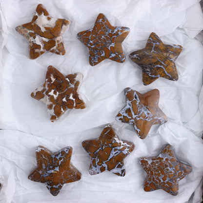 Brecciated Jasper Stars Set of 11 - Expert Wholesale and Supplier of Wholesale Crystals & Bulk Gemstones, ["Brecciated Jasper","Indonesia","stars"]