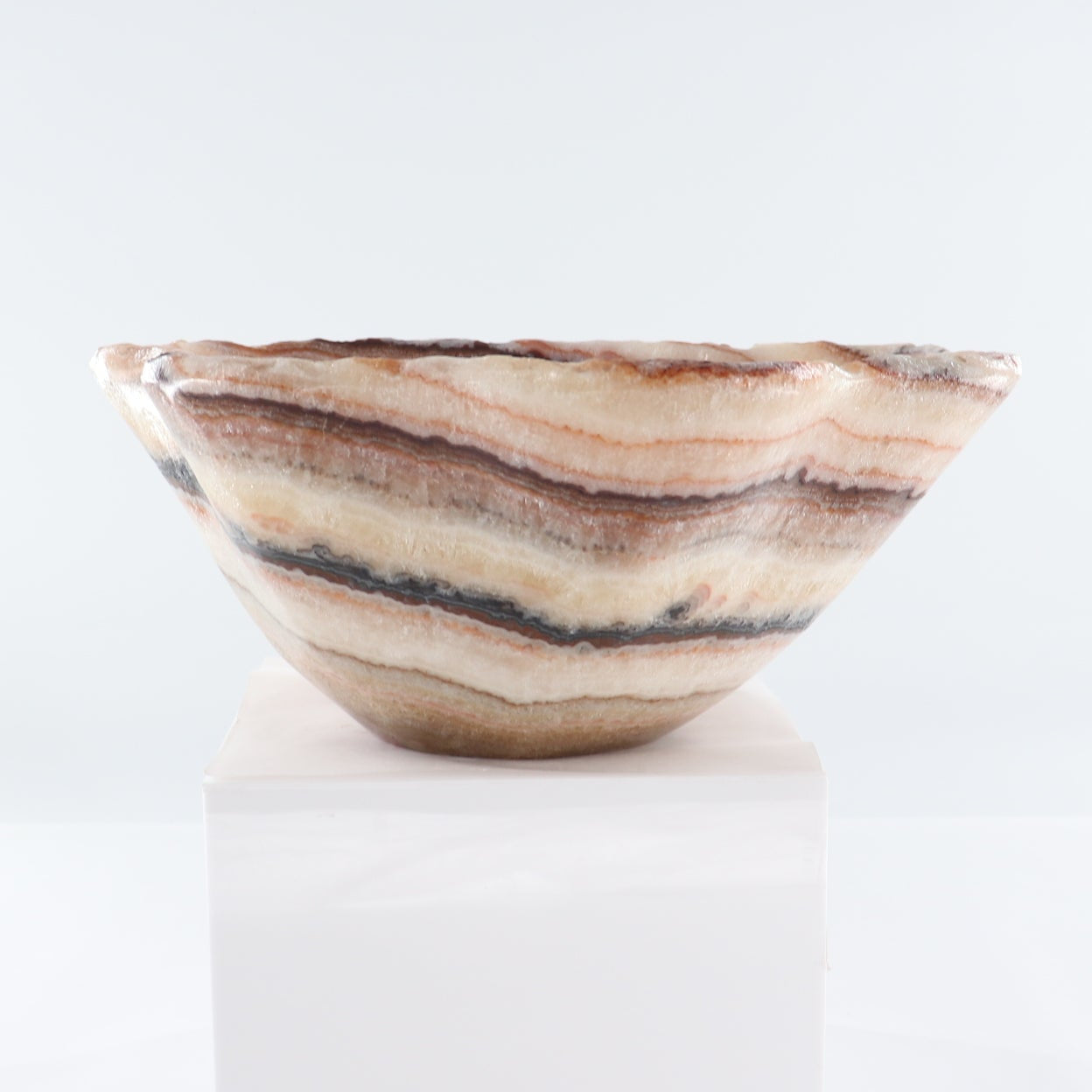 Mexican Onyx/Calcite Bowl 15"