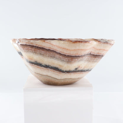 Mexican Onyx/Calcite Bowl 15"