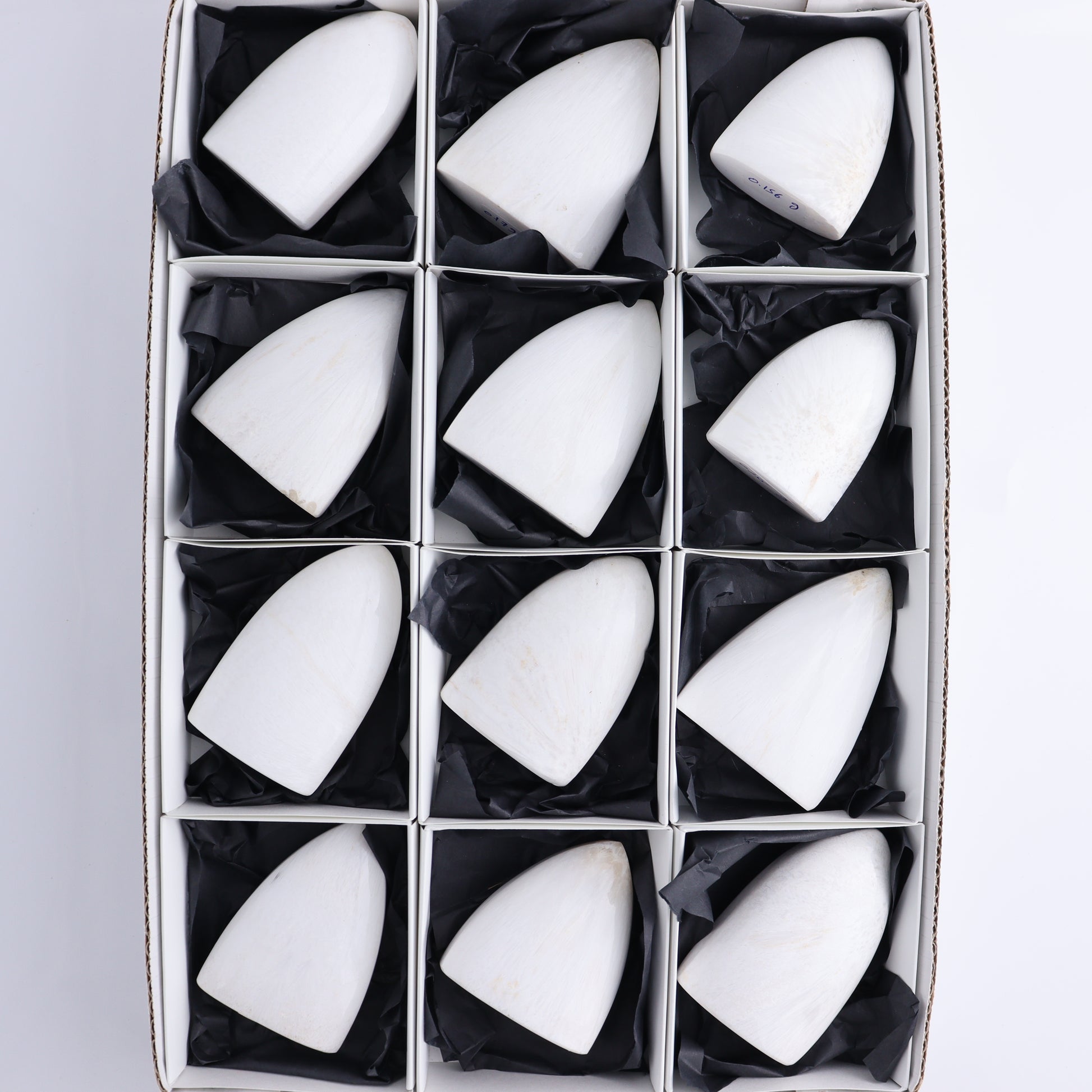Scolecite Freeforms Flat of 12 - Expert Wholesale and Supplier of Wholesale Crystals & Bulk Gemstones, ["Freeforms","India","Scolecite"]