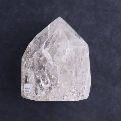 Crackled Quartz Towers Set of 2 - Expert Wholesale and Supplier of Wholesale Crystals & Bulk Gemstones, ["Brazil","Clear Quartz","Crackled","Points","Quartz","Towers"]