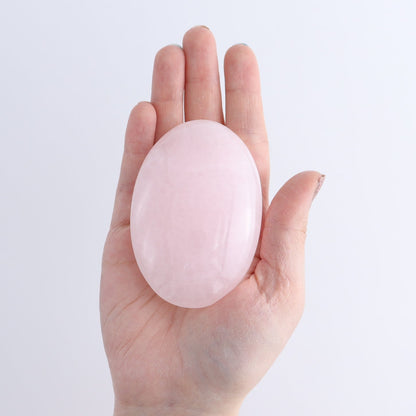 Pink Mangano Calcite Palm Stone Set of 6