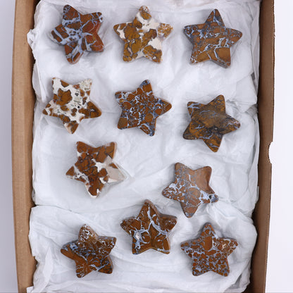 Brecciated Jasper Stars Set of 11 - Expert Wholesale and Supplier of Wholesale Crystals & Bulk Gemstones, ["Brecciated Jasper","Indonesia","stars"]