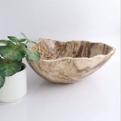 Mexican Onyx/Calcite Bowl 14"