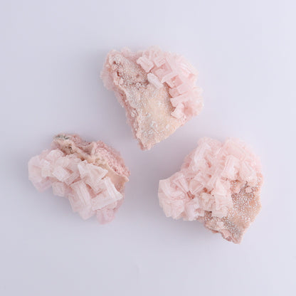 Halite and Halite on Trona from Owens Lake Set of 7 - Expert Wholesale and Supplier of Wholesale Crystals & Bulk Gemstones, ["California","Flats","Halite","halite on trona","Pink Halite","United States"]