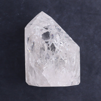 Crackled Quartz Towers Set of 2 - Expert Wholesale and Supplier of Wholesale Crystals & Bulk Gemstones, ["Brazil","Clear Quartz","Crackled","Points","Quartz","Towers"]