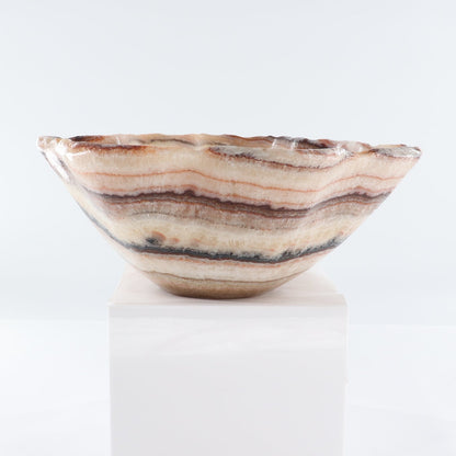 Mexican Onyx/Calcite Bowl 15"