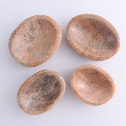 Peach Moonstone Bowl Set of 4 - Expert Wholesale and Supplier of Wholesale Crystals & Bulk Gemstones, ["bowl","Bowls","Peach Moonstone"]
