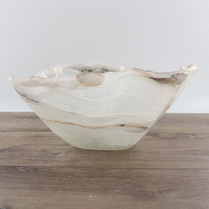 Mexican Onyx/Calcite Bowl 15"