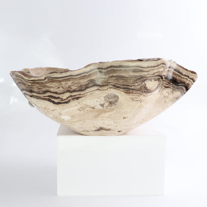 Mexican Onyx/Calcite Bowl 14"