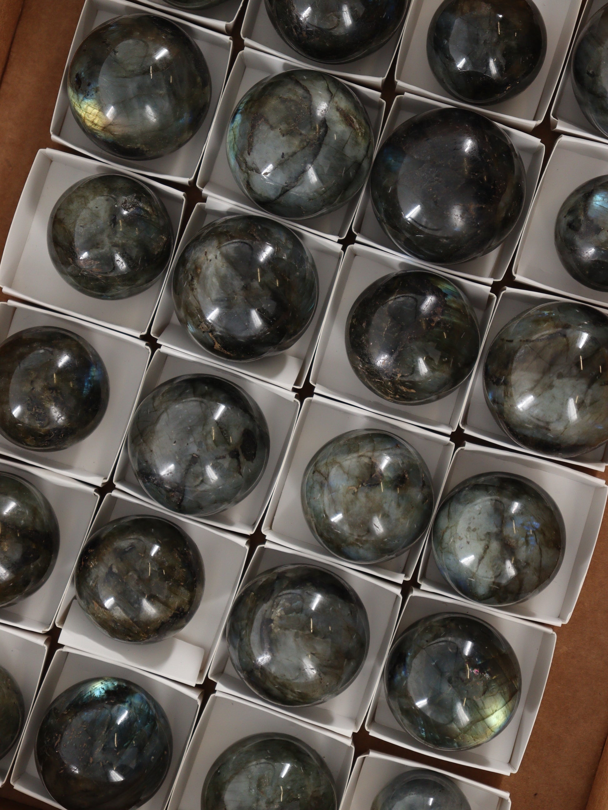 Labradorite Spheres Flat - Expert Wholesale and Supplier of Wholesale Crystals & Bulk Gemstones, []