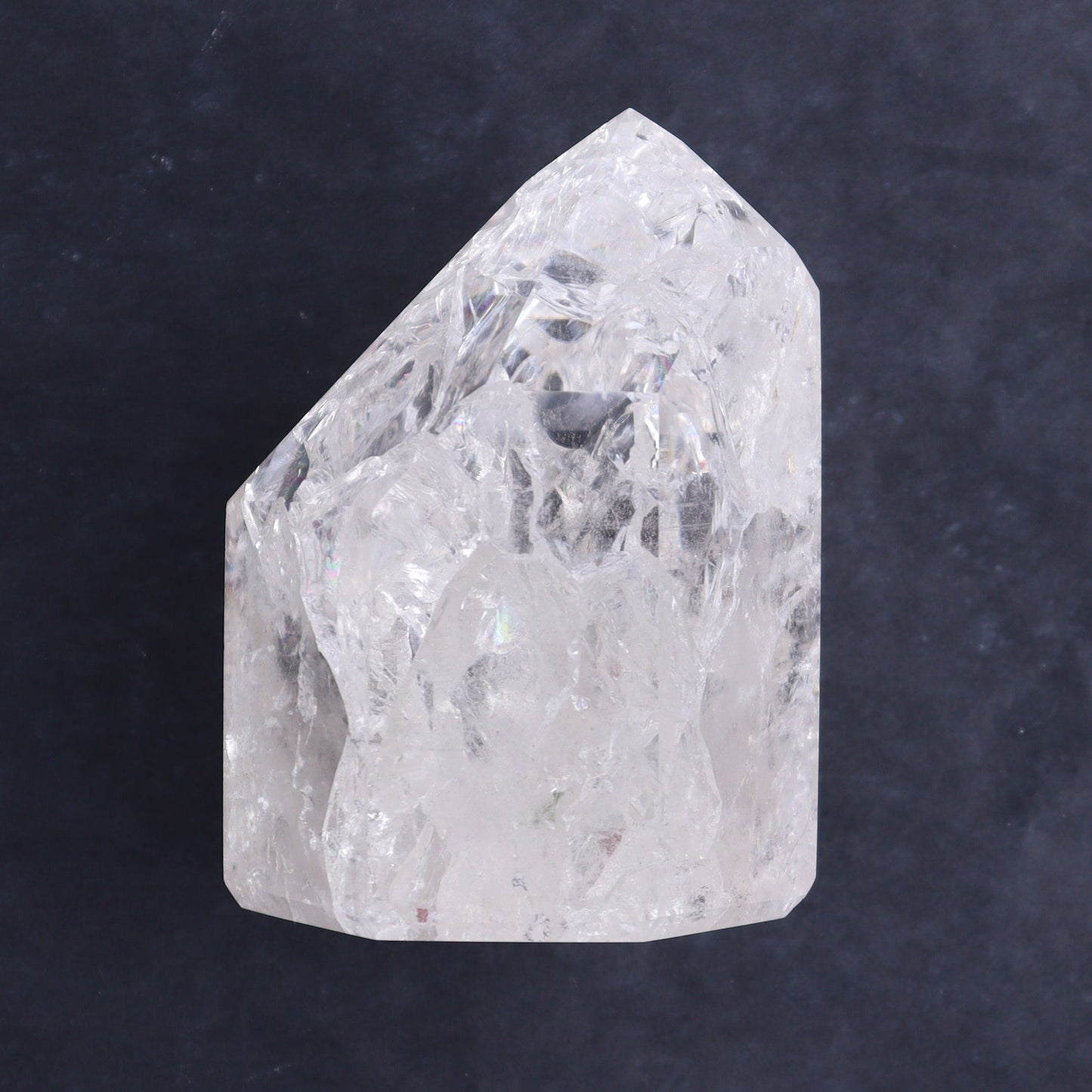 Crackled Quartz Towers Set of 2 - Expert Wholesale and Supplier of Wholesale Crystals & Bulk Gemstones, ["Brazil","Clear Quartz","Crackled","Points","Quartz","Towers"]