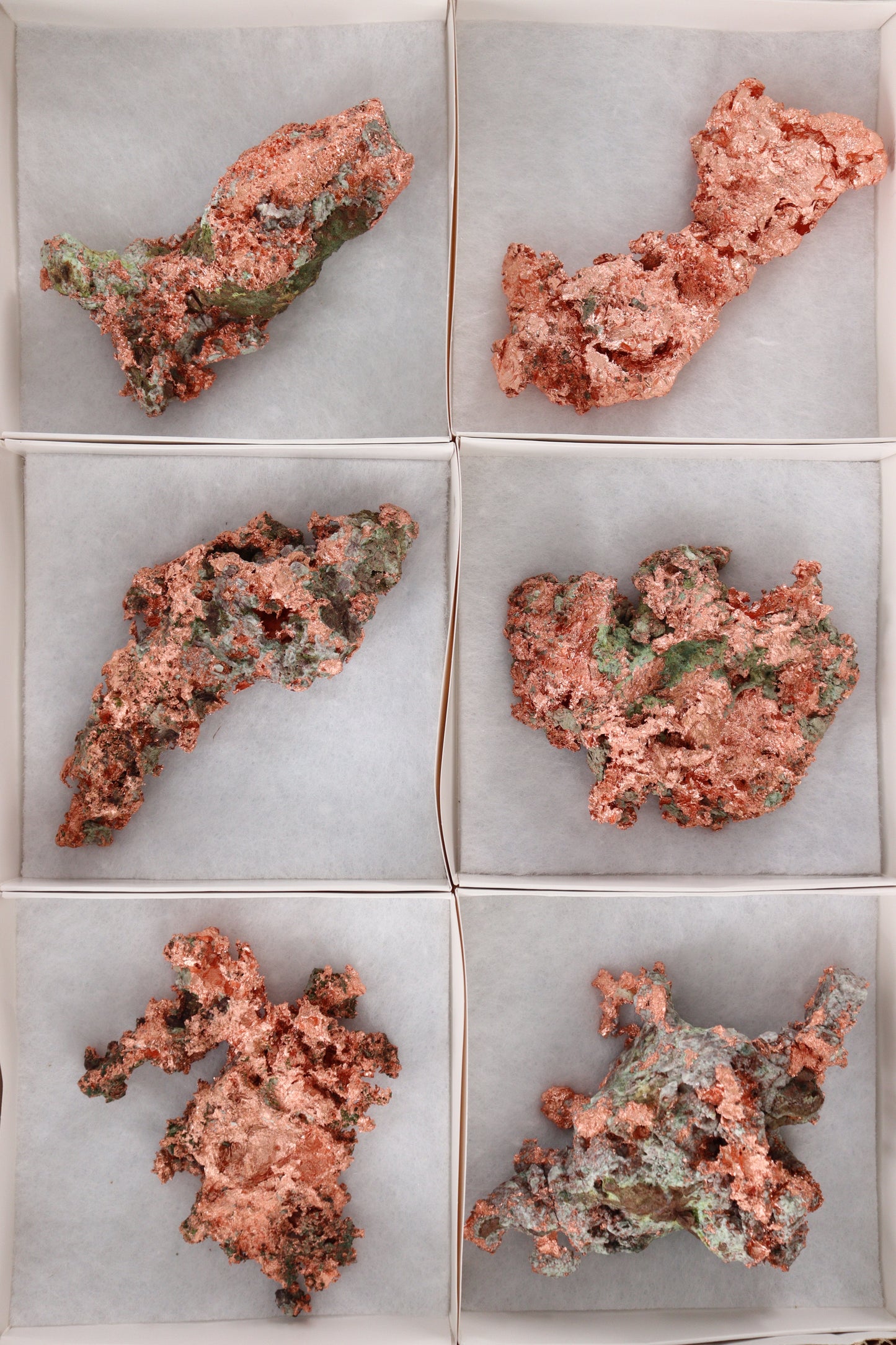 Native Copper 6pc Flat from Michigan - Expert Wholesale and Supplier of Wholesale Crystals & Bulk Gemstones, []