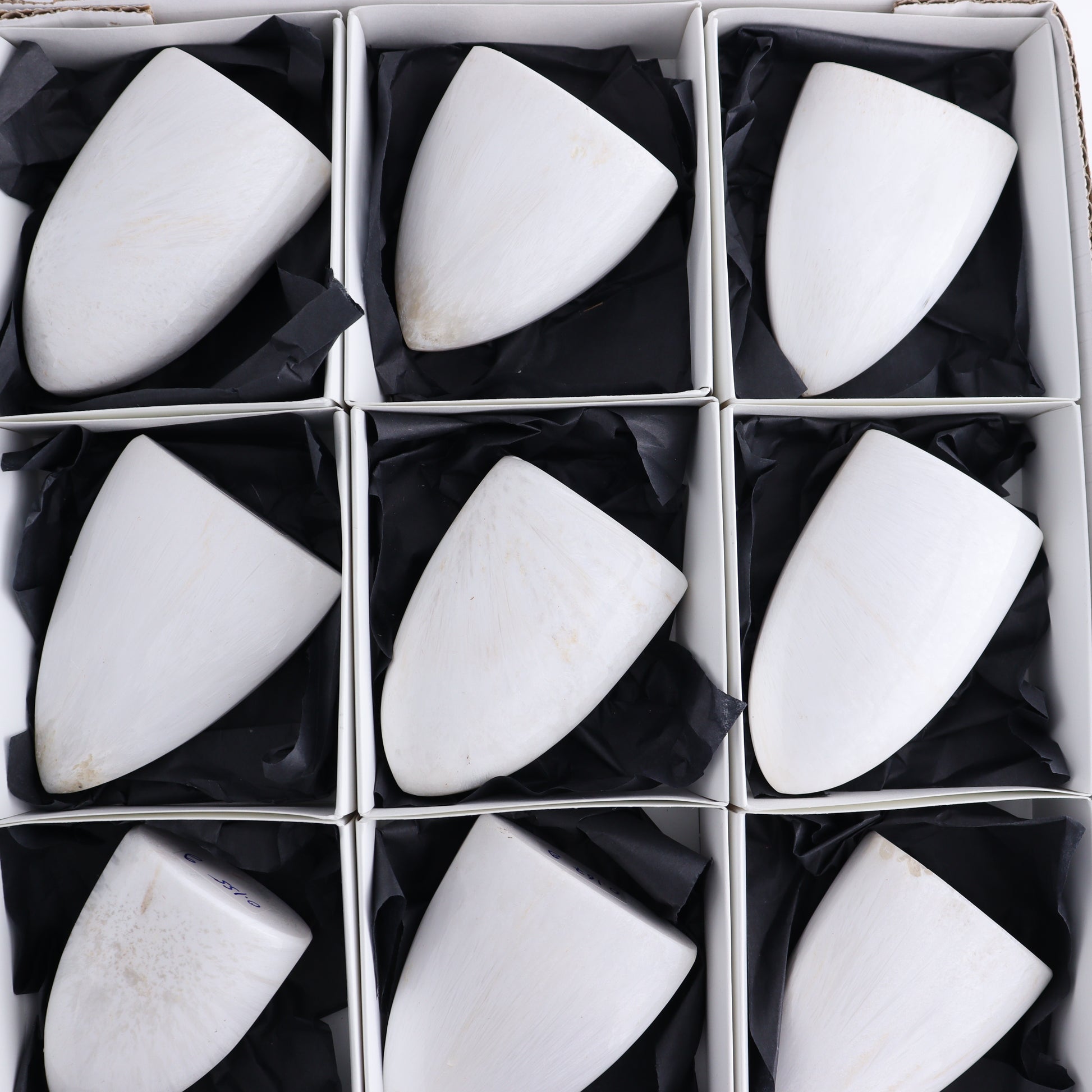 Scolecite Freeforms Flat of 12 - Expert Wholesale and Supplier of Wholesale Crystals & Bulk Gemstones, ["Freeforms","India","Scolecite"]